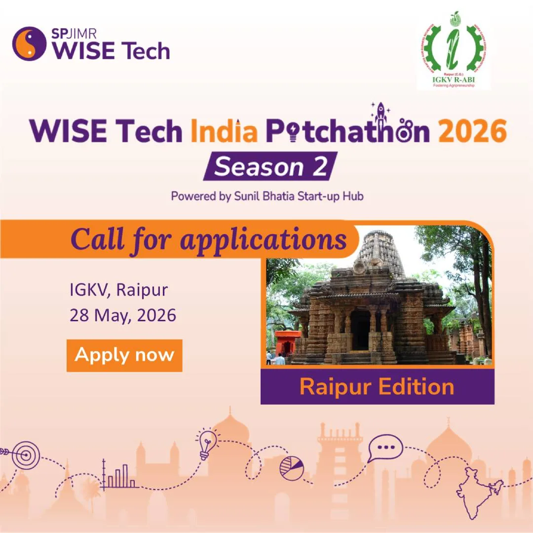 Raipur edition – WISE Tech India Pitchathon 2026
