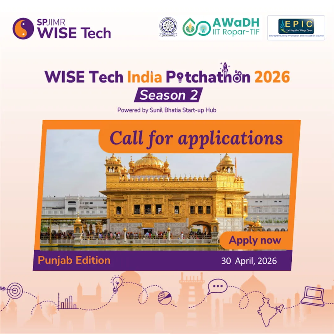 WISE Tech India Pitchathon 2026 – Punjab Edition