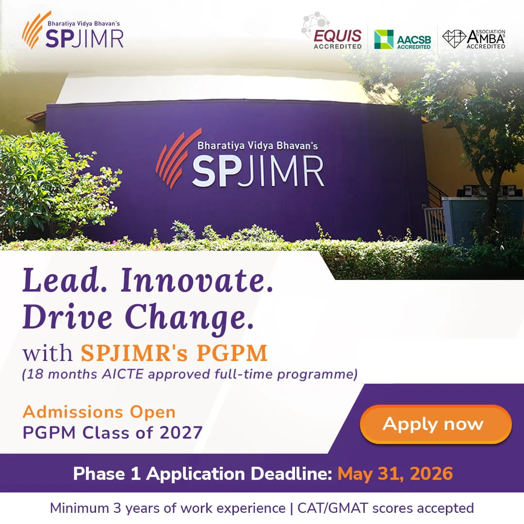 Applications open for PGPM Class of 2027