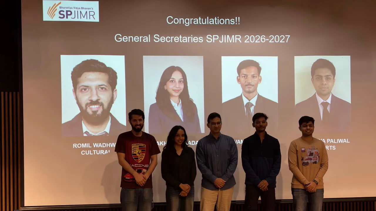 SPJIMR Student Council 2026–27 takes office