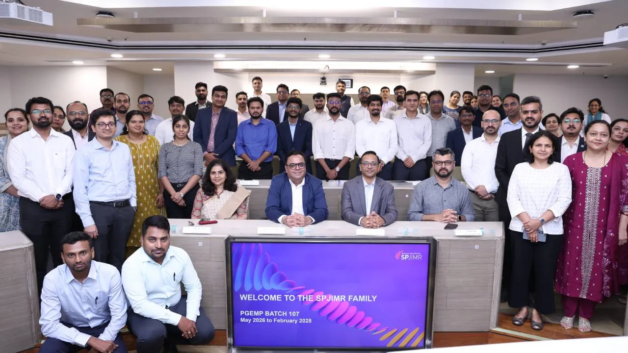 SPJIMR welcomed PGEMP batch 107