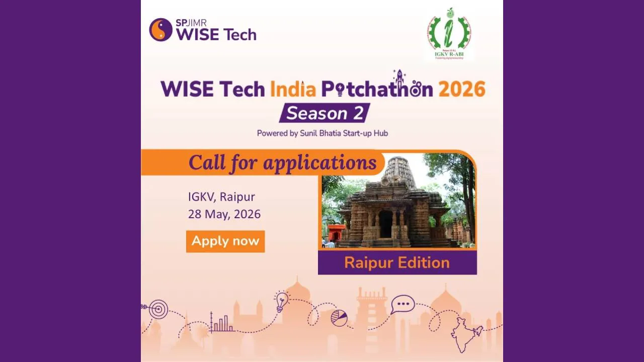 Raipur edition – WISE Tech India Pitchathon 2026