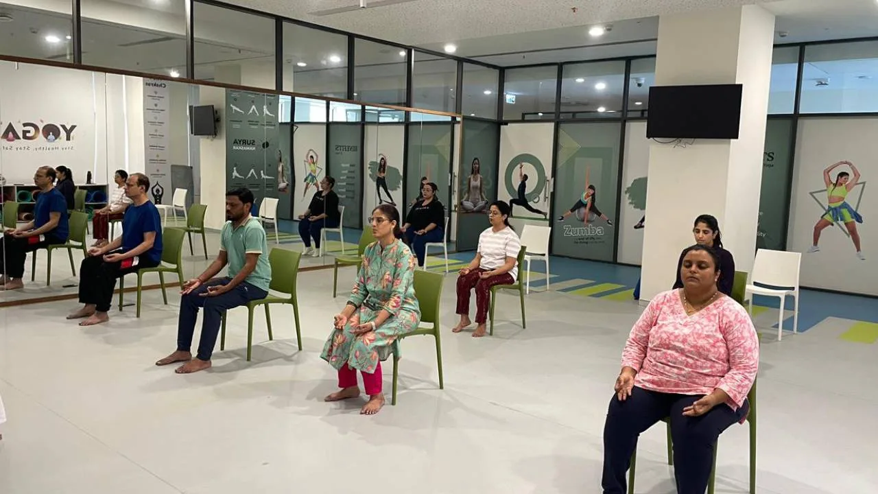 From chair yoga to mandala flow: a week of mindful movement at SPJIMR