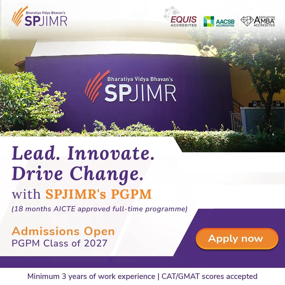 Applications open for PGPM Class of 2027