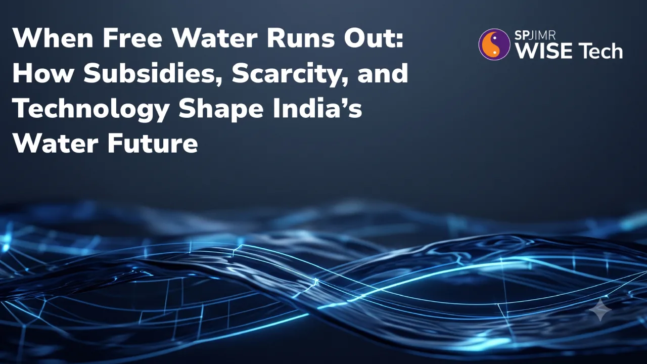 When free water runs out: How subsidies, scarcity and technology shape India's water future