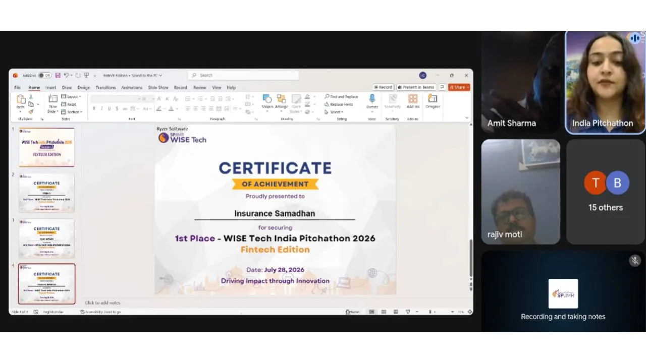 Fintech edition – WISE Tech India Pitchathon 2026