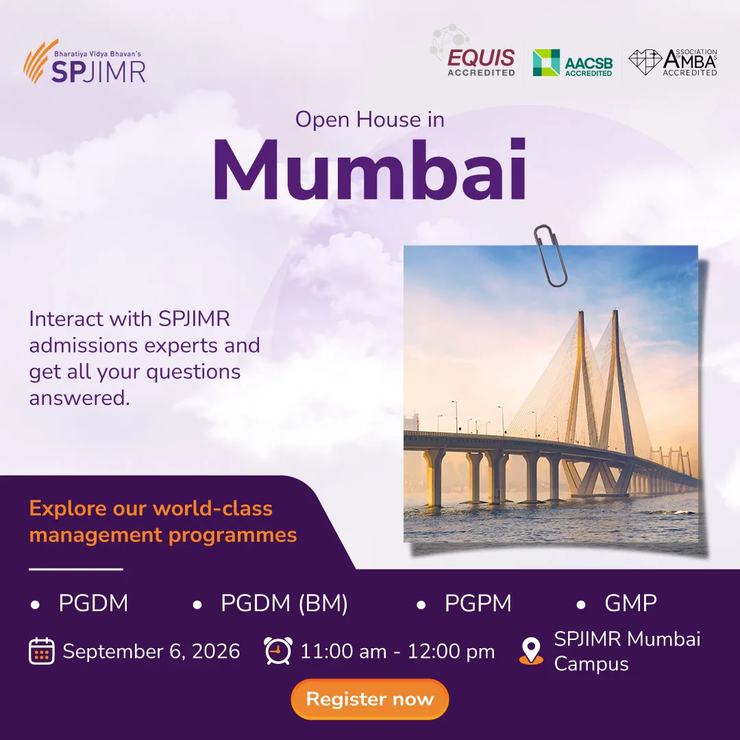 SPJIMR Open House in Mumbai