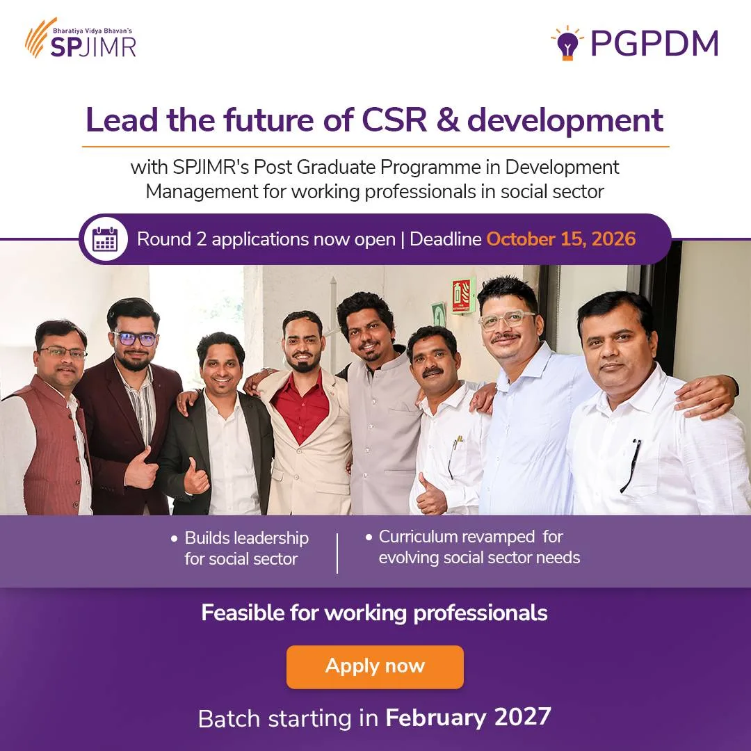 Admissions open for SPJIMR’s PGPDM next batch