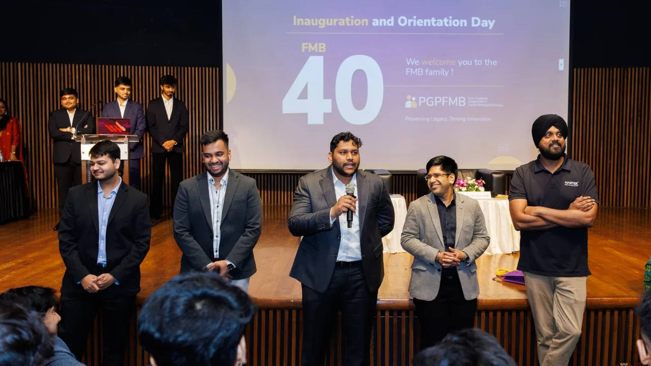 Orientation Day: PGPFMB 40 (46th batch) begins its journey
