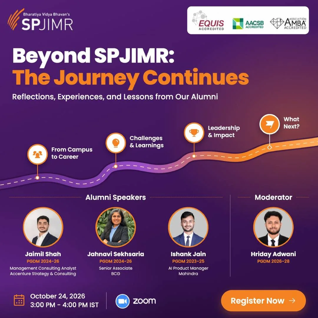 Beyond SPJIMR: The journey continues