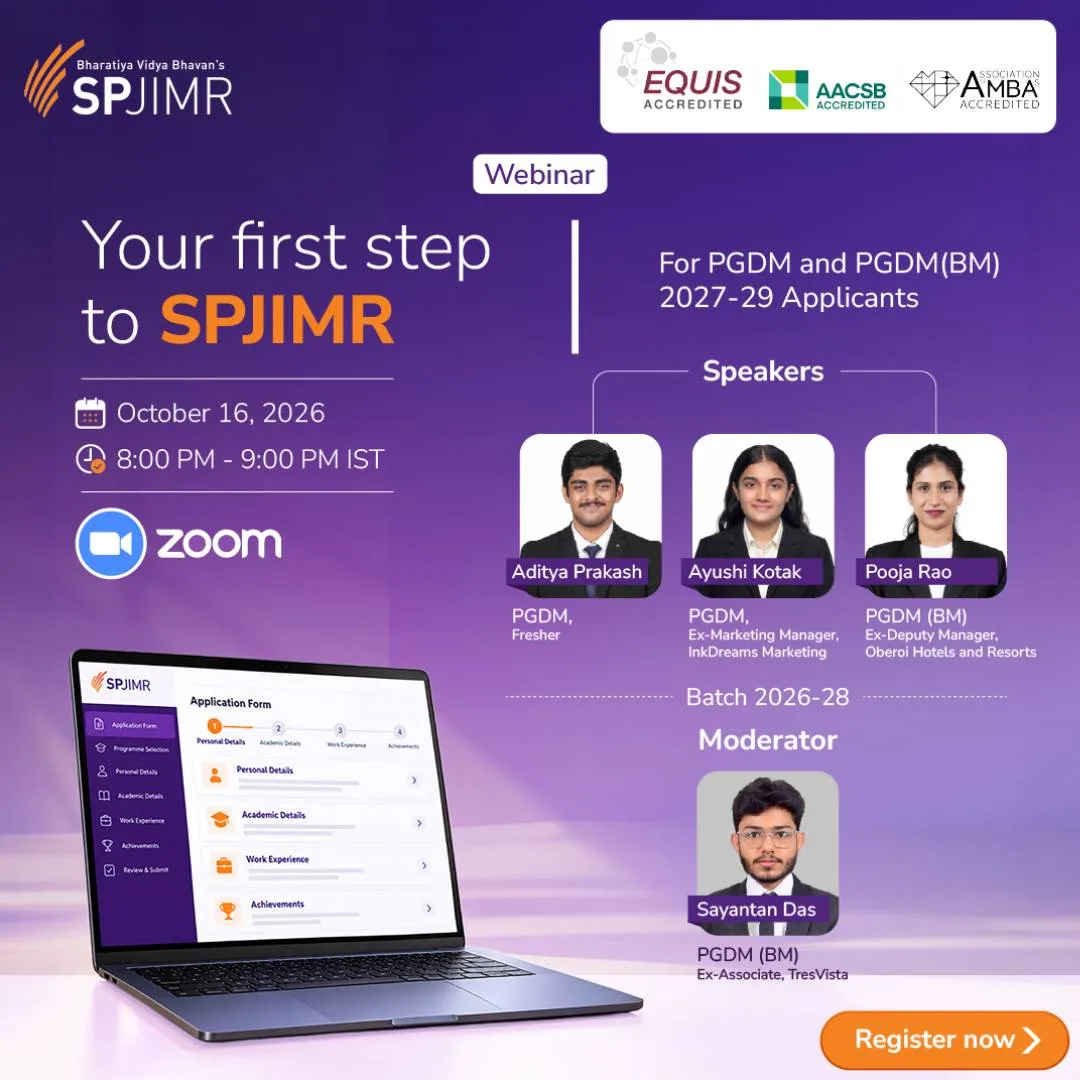 Your first step to SPJIMR: Filling the application form