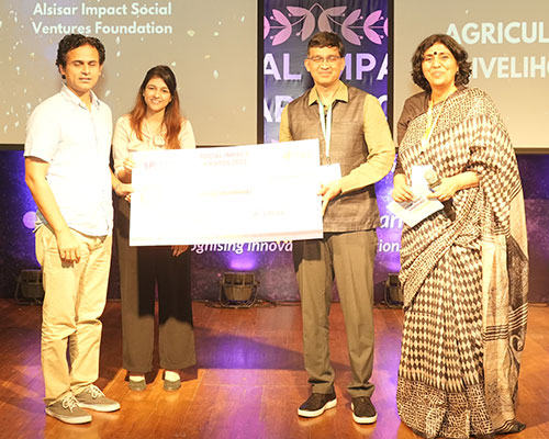 Award Category: Agriculture and Livelihood Alsisar Impact Social Ventures Foundation – Mr. Anuj Sharma