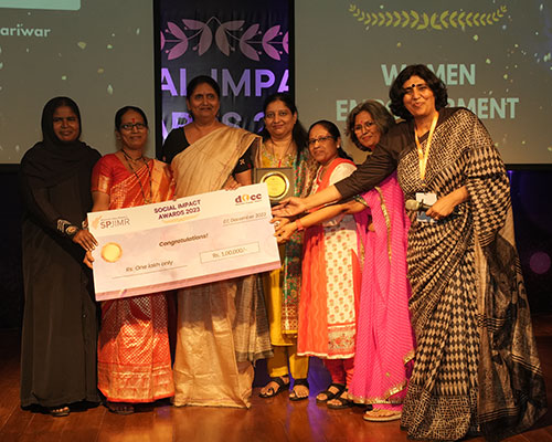 Award Category: Women Empowerment Annapurna Pariwar - Ms. Ujwala Waghole
