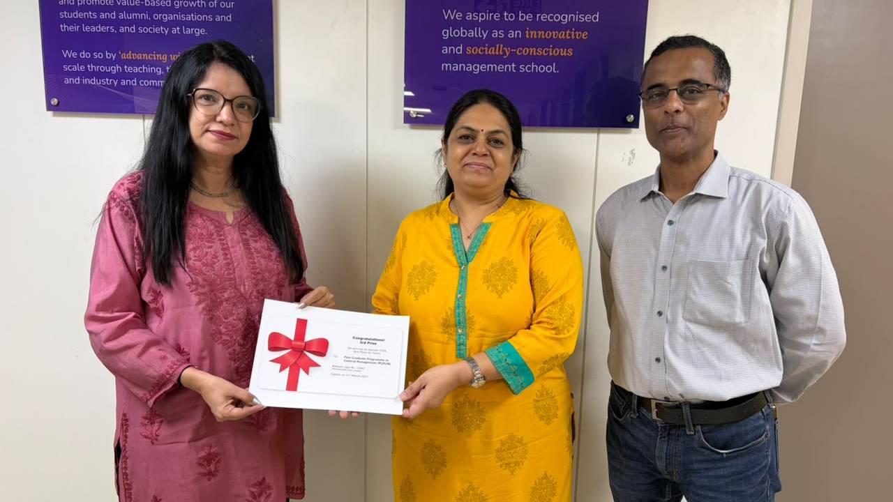 3rd place - Post Graduate Programme in General Management (PGPGM)