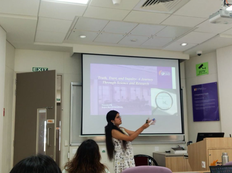 Kajori Roy during her doctoral journey in the Fellow Programme in Management (FPM) at SPJIMR