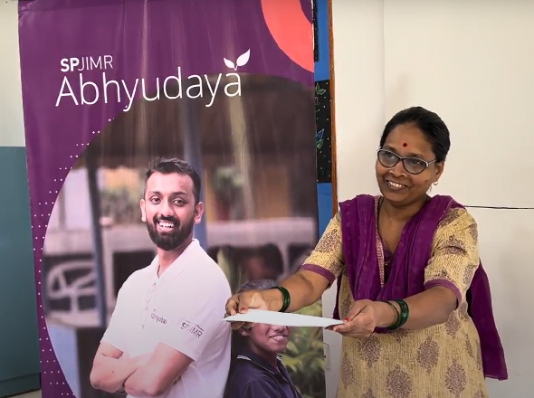 Her way of showing gratitude