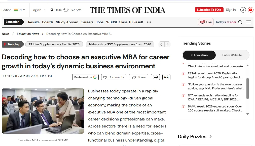 How an Executive MBA helps working professionals stay relevant for the 2030 skill shift