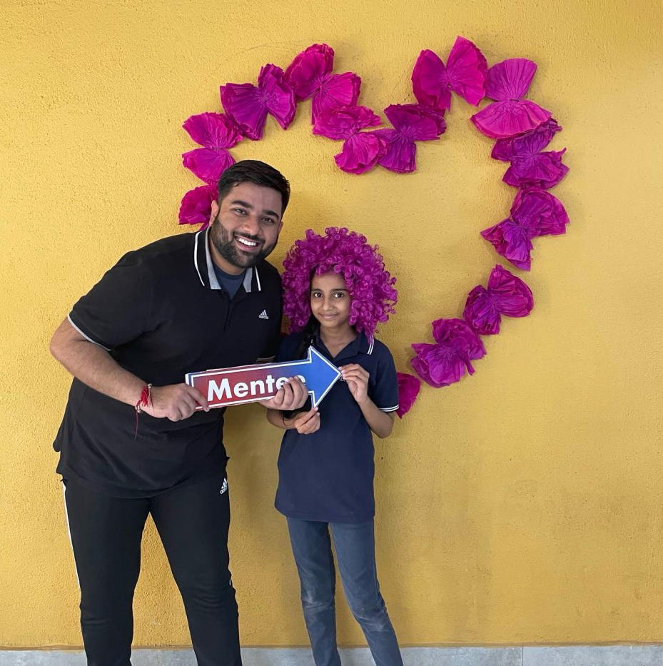 Utkarsh Bhardwaj participating in Abhyudaya, SPJIMR’s community engagement initiative for PGDM students