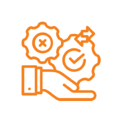 Reduction in time, errors or escalations