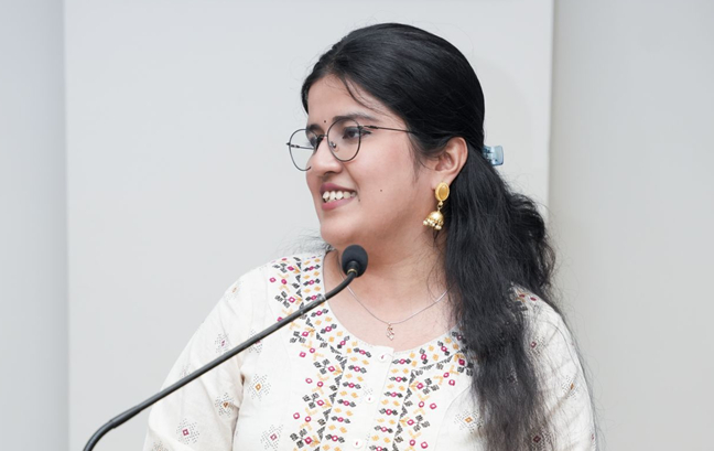 Kajori Roy during an FPM seminar session at SPJIMR