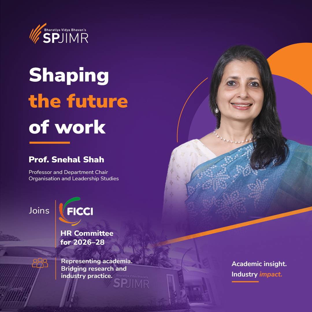 SPJIMR’s Prof. Snehal Shah joins FICCI HR Committee for 2026–28