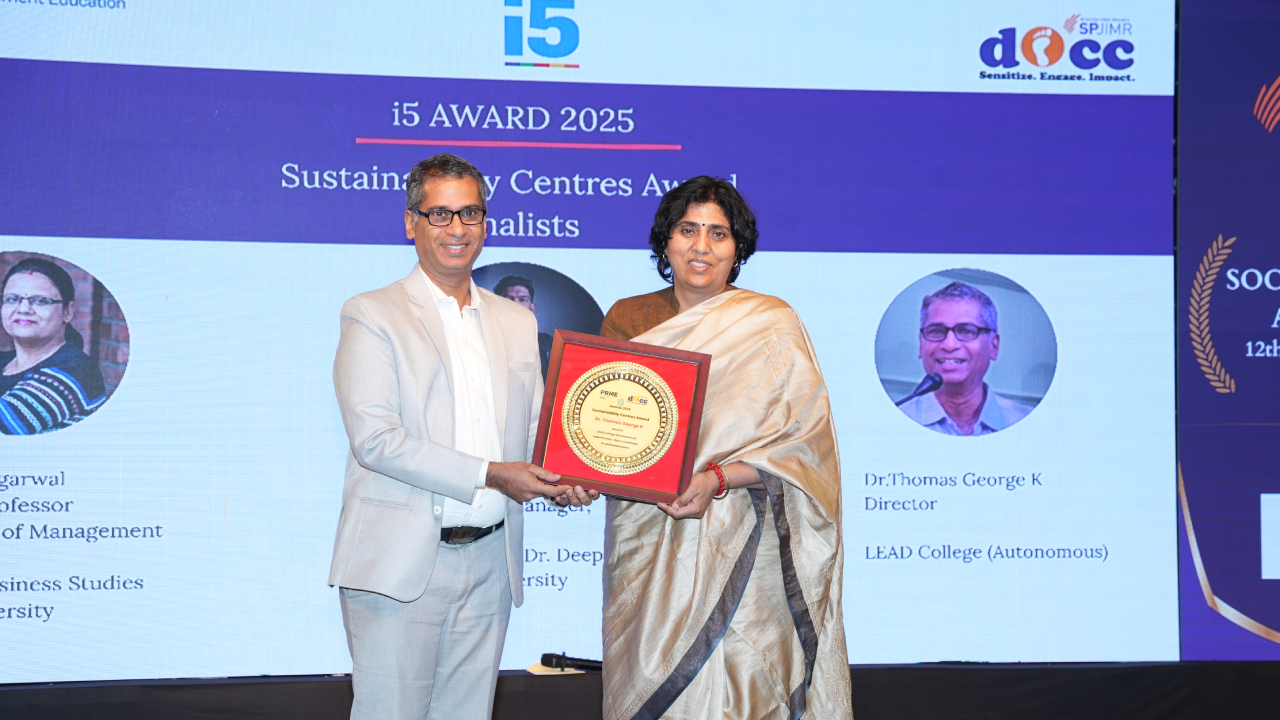 Sustainability Centres: Dr. Thomas George K