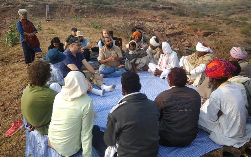 PGPDM participant Maulik Sisodia engaging with communities on water security initiatives